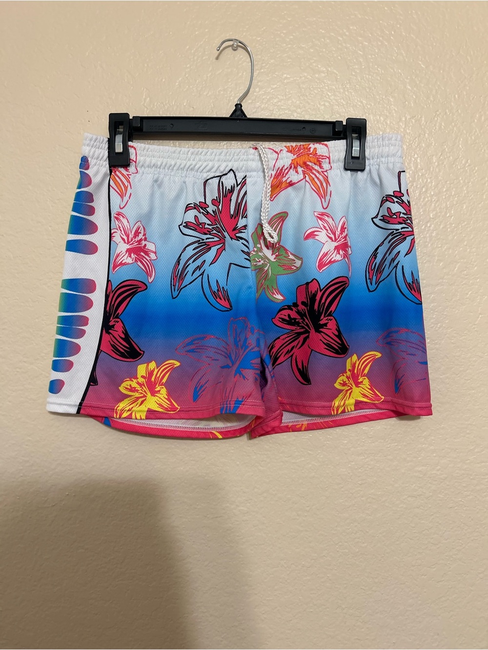 Lacrosse Shorts Breakaway Lacrosse Size Adult Large Tropical Pink Flower Power
